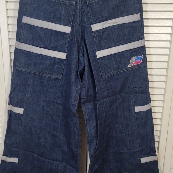 Kik Wear phat pants rave denim jeans oversized 32 waist  NWT - Picture 3 of 3